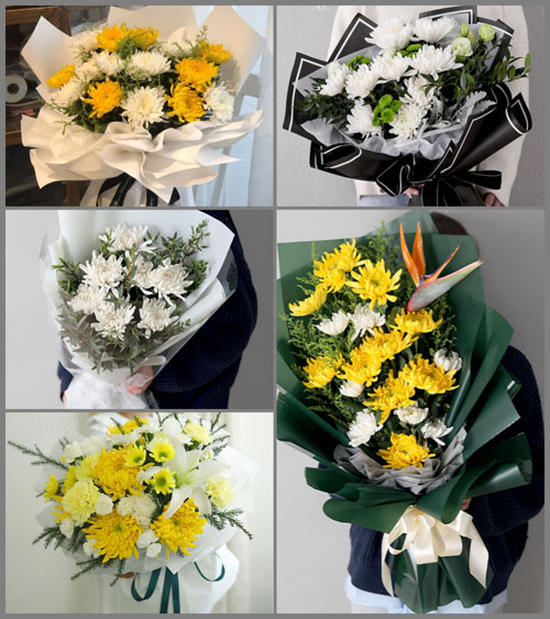 天津河西区尖山街道白事花束代送